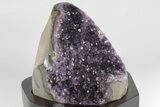 Amethyst Cluster With Wood Base - Uruguay #199799-1